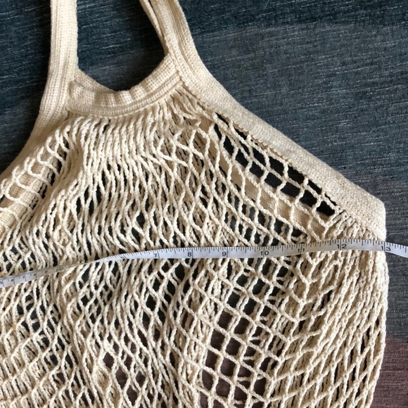 Eco Bags Go Green Sustainable Textile Boho Net Reusable Cotton Bag - Picture 8 of 9
